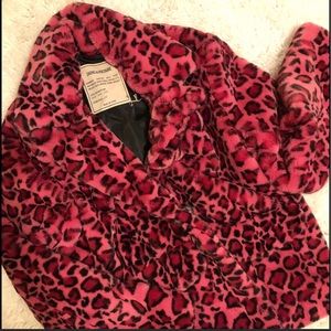 💕Zadig & Voltaire Raspberry animal print jacket💕